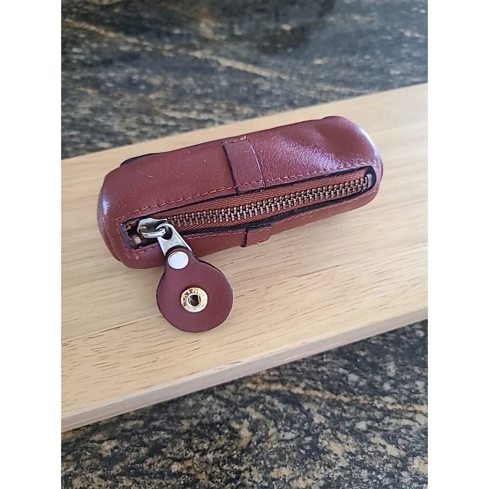Brookstone Golfer's Leather Tool Tote Golf Balls Christmas Gift Preppy Caddy